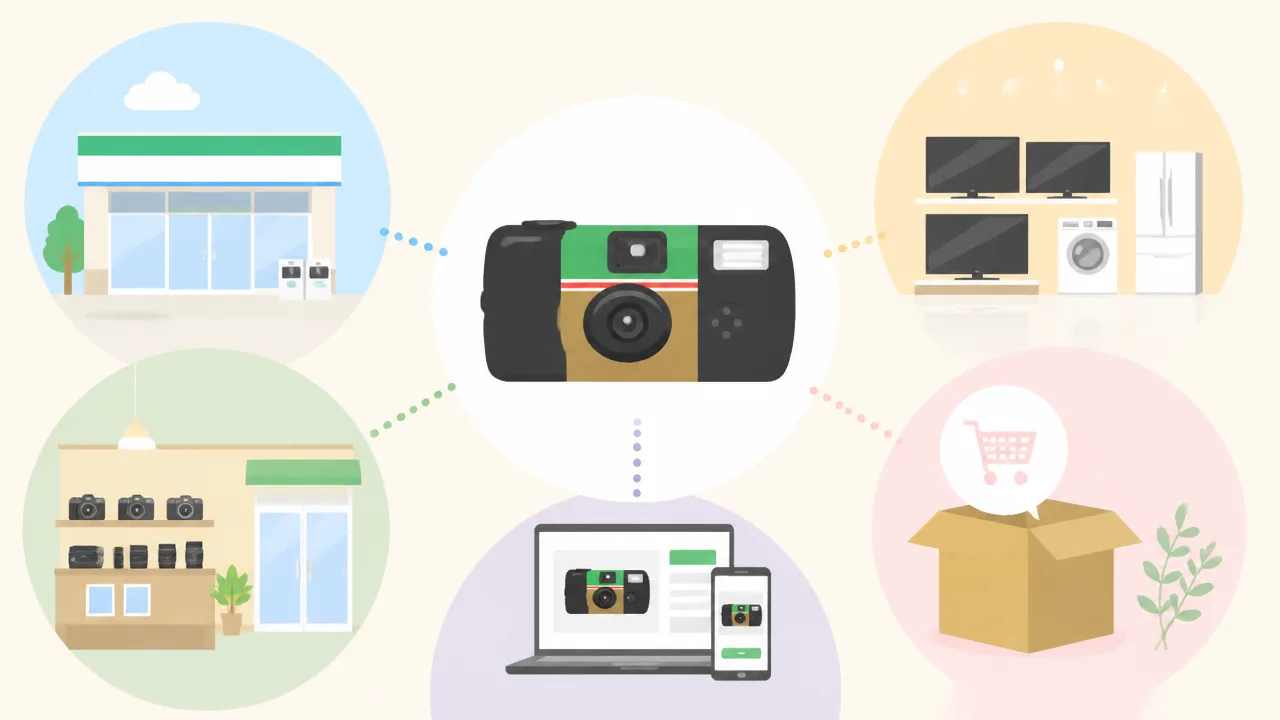 写ルンですの売ってる場所・販売店情報!コンビニや家電量販店も紹介