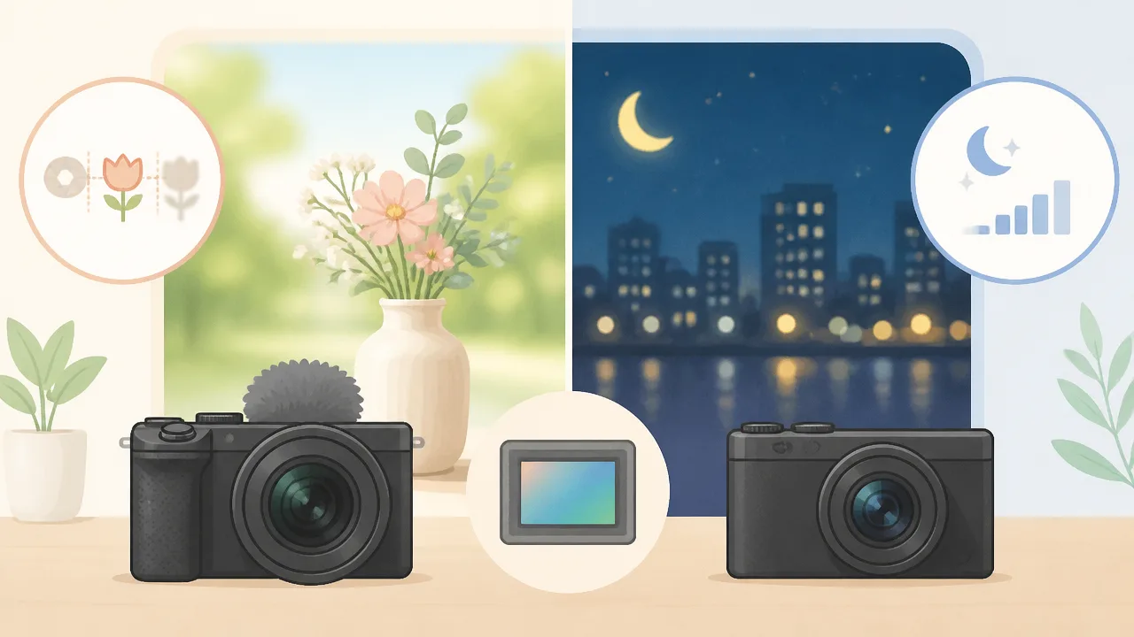 ZV-E10とPowerShot V1の比較！違いと選び方をやさしく解説
