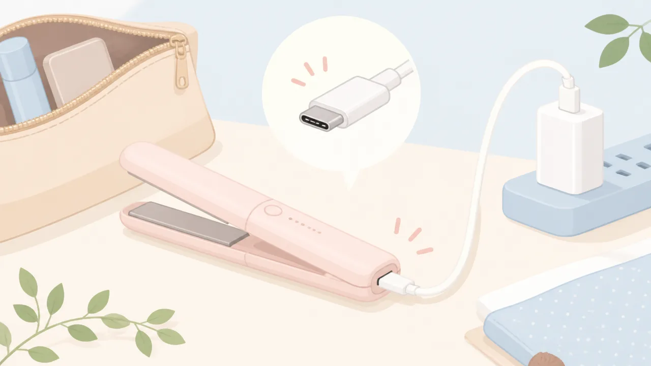 コイズミのヘアアイロンは充電持ち何分？前髪のお直しに使えるか解説