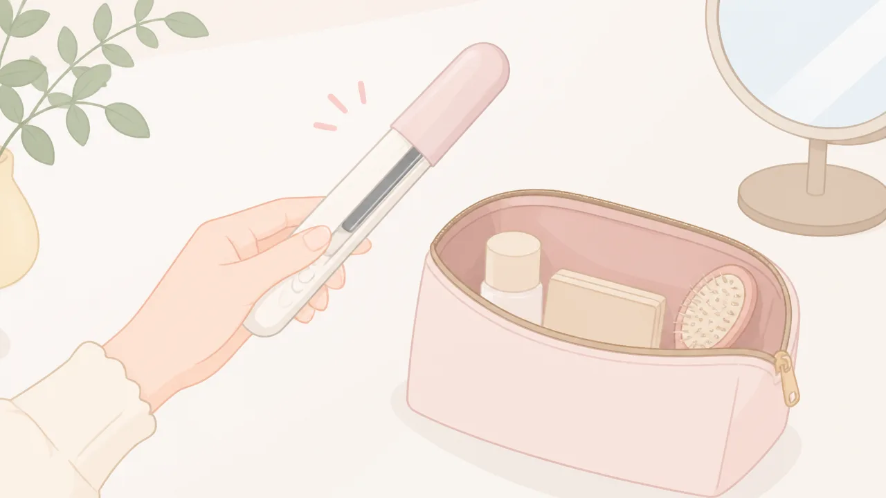コイズミのヘアアイロンは充電持ち何分？前髪のお直しに使えるか解説