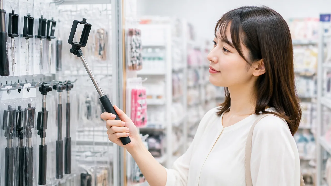 自撮り棒はダイソーに売ってる？売り場や種類・価格を紹介